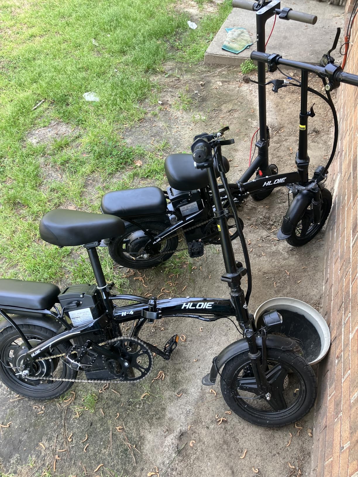 HLOIE Folding Electric Bike for Adults, Peak 750W Motor,23MPH Max Speed Foldable Electric Bicycles,14