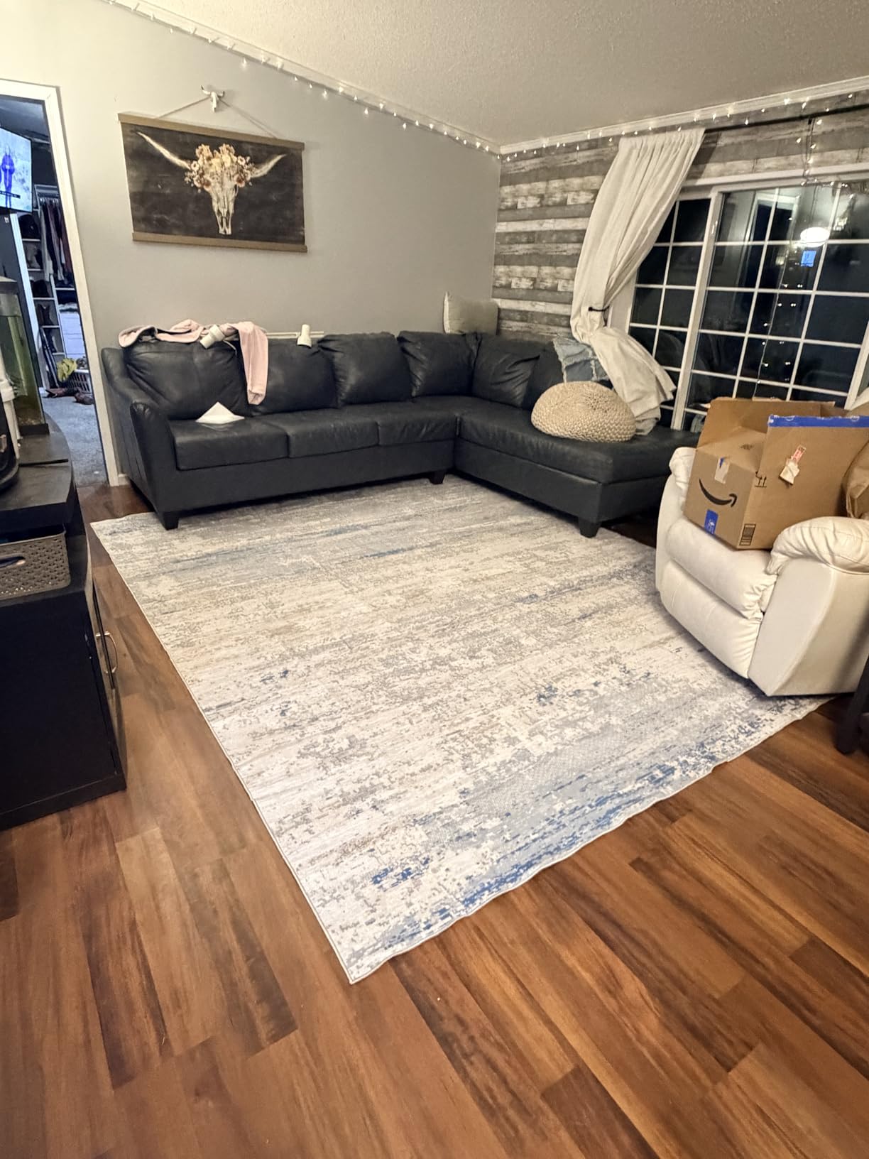 Washable Rugs 8x10 Area Rugs for Living Room- Modern Abstract Rugs for Bedroom,Dining Room, Large Soft Low Pile Carpet with Non Slip Rubber Backing customer photo 2