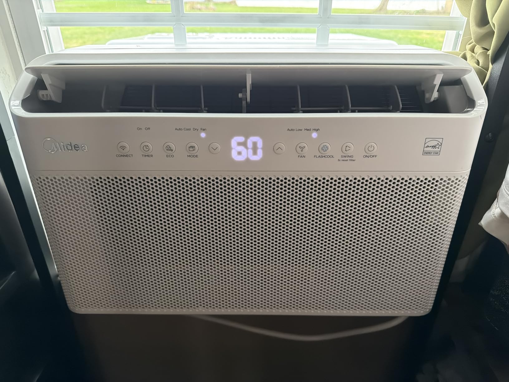 Midea 8,000 BTU U Shaped Smart Inverter Window Air Conditioner - Cools 350 Sq Ft, Ultra Quiet with Open Window Flexibility - Alexa/Google Assistant Compatible - 37% Energy Savings, Remote (Updated) customer photo 2