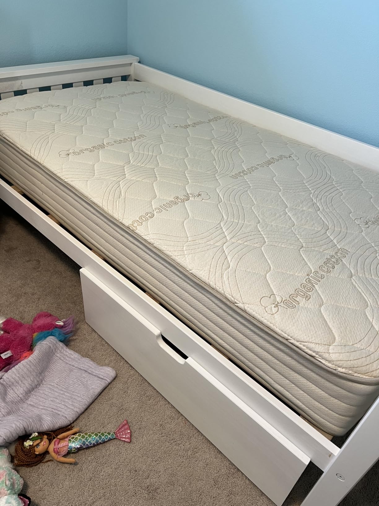 CottonSleep All Natural Mattress (100% Organic Cotton, & Wool, Made in The USA) Non Toxic, Fiberglass Free Hybrid Pocket Coil and Plush Foam Bed in A Box Medium Soft - Queen, 11