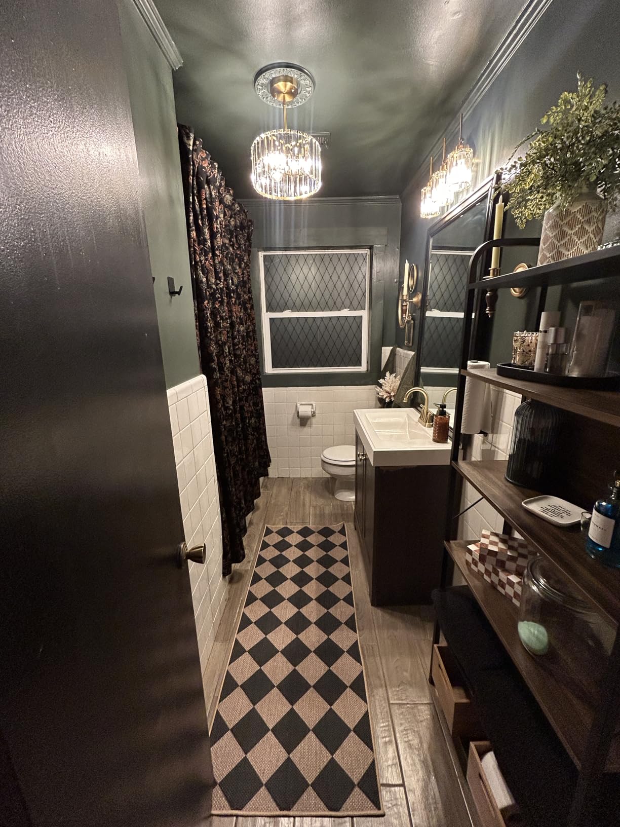 Modern Crystal Bathroom Vanity Light, 3-Light Brushed Gold Bathroom Light Fixtures with Clear Shades, Vanity Lighting Fixtures Over Mirror customer photo 1