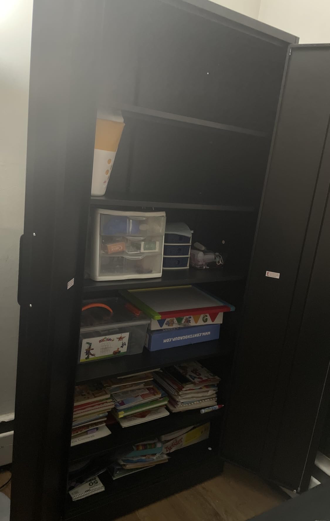 Yizosh Metal Garage Storage Cabinet with Locking Doors and Adjustable Shelves - 75