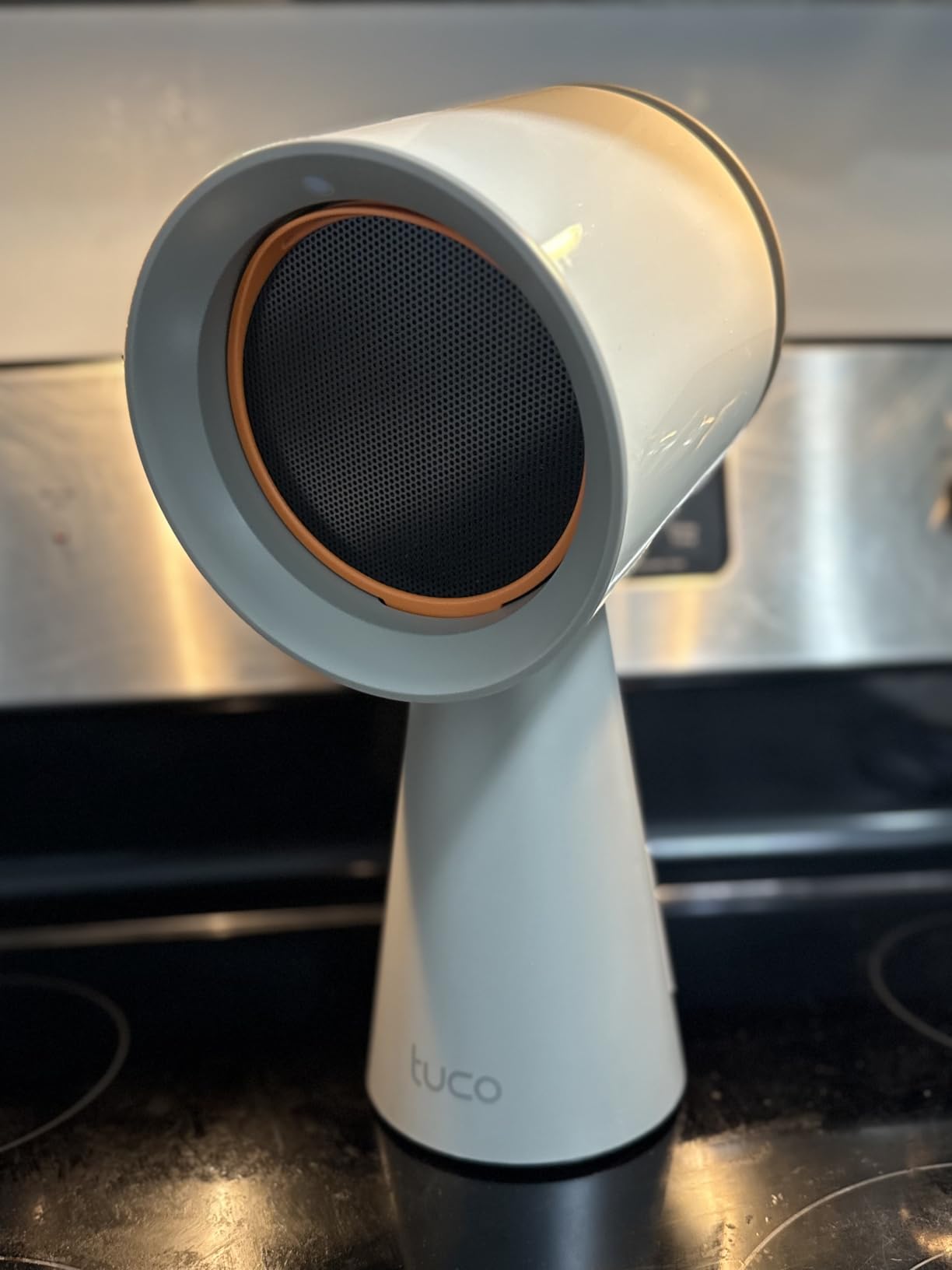 TUCO Portable Range Hood, Countertop Kitchen Exhaust Fan with 3 Speeds, 5-Layer Filter, Powerful Smoke Removal, Low Noise, Oil Cup, Air Purifier for Apartments, Dorms & Indoor BBQ Smokeless - Black customer photo 1