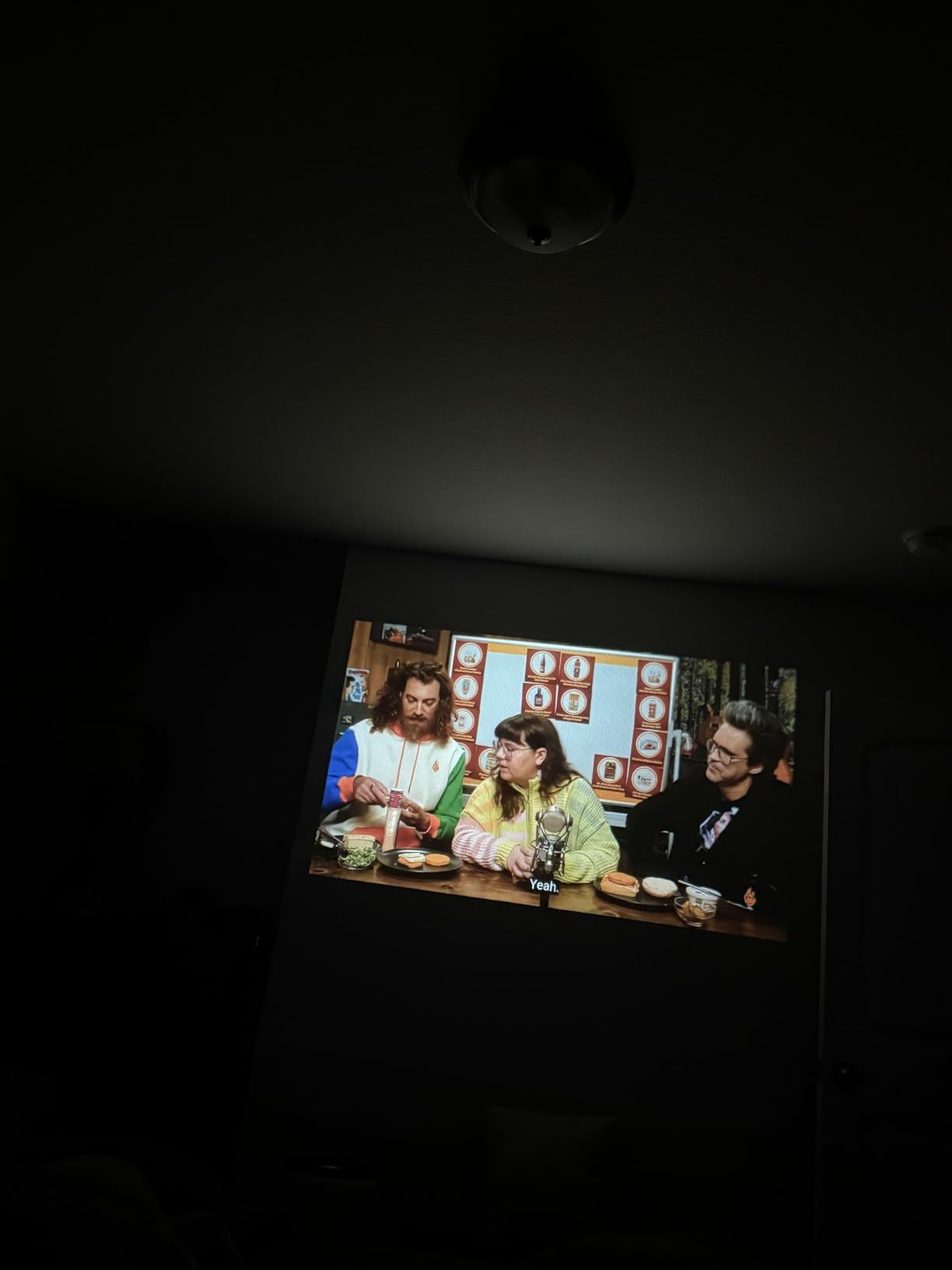 [Officially-Licensed APP & 2500 ANSI] 4K Projector with WiFi and Bluetooth, TOF Real-Time Auto Focus Smart Projector, AuKing Outdoor Movie Home Theater Proyector with Omni-Adjustable Stand (Grey) customer photo 1