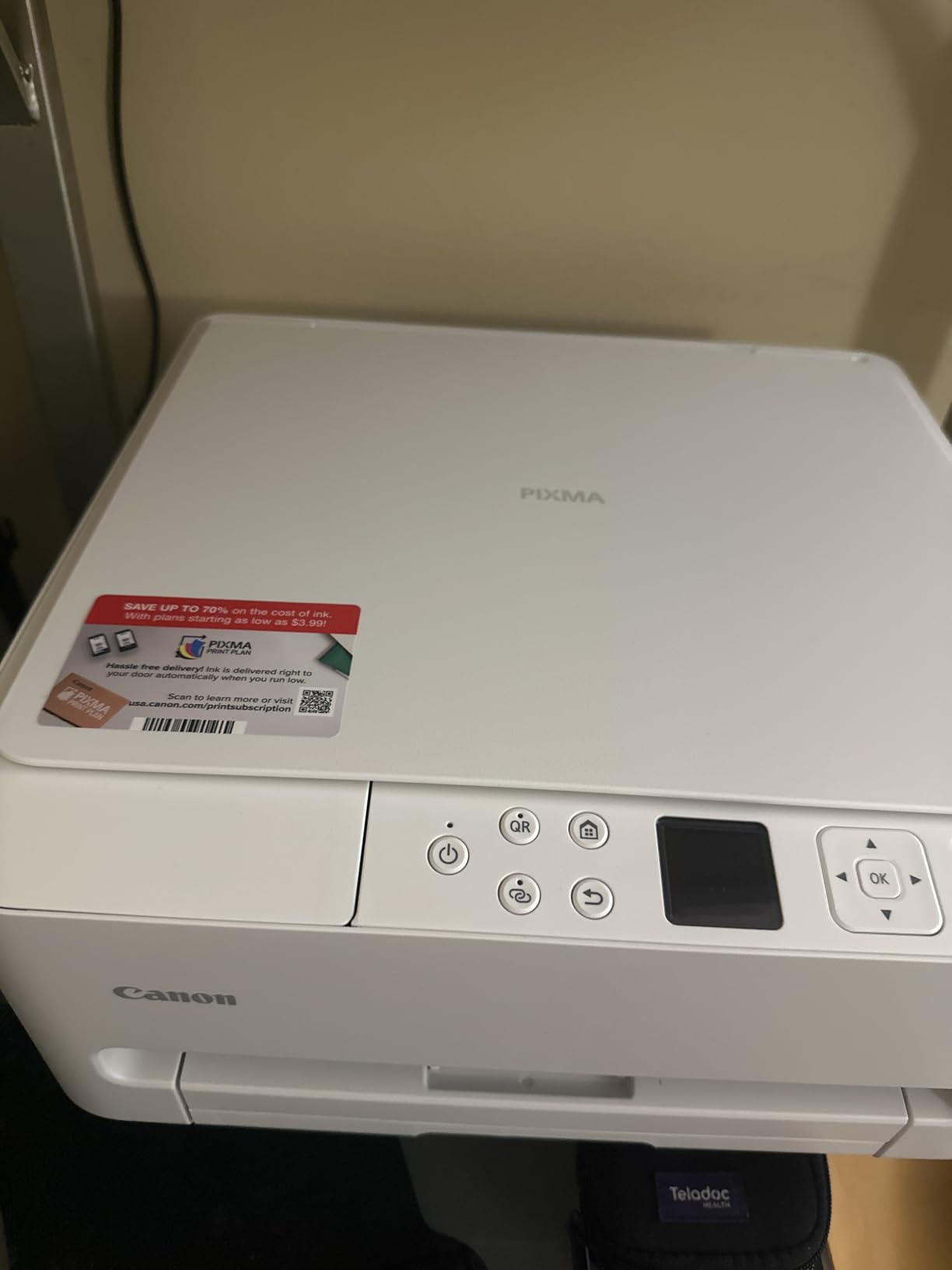 Canon PIXMA TS6520 Wireless Color Inkjet Printer Duplex Printing, White - Home Printer with Copier/Scanner, 1.42