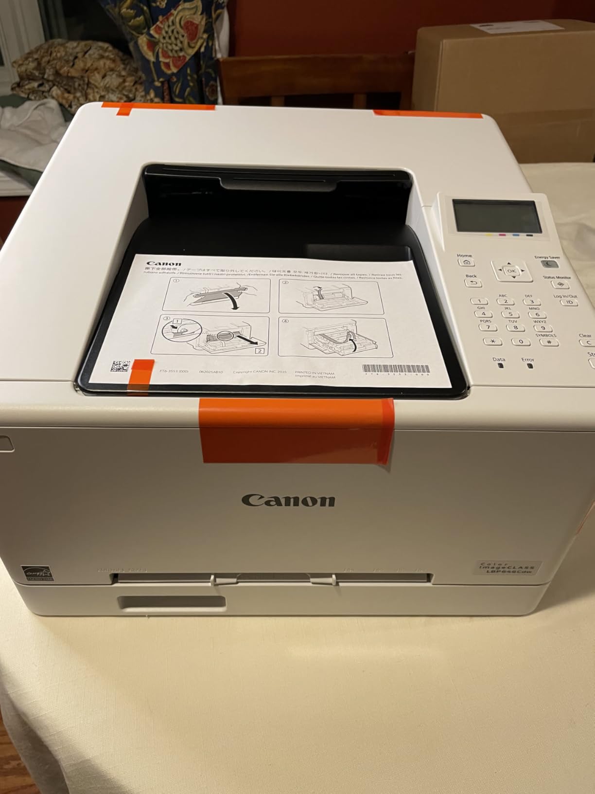 Canon Color imageCLASS LBP646Cdw Wireless Laser Printer for Duplex Printing, White - 26 PPM Home Office, Small Office Printer customer photo 1