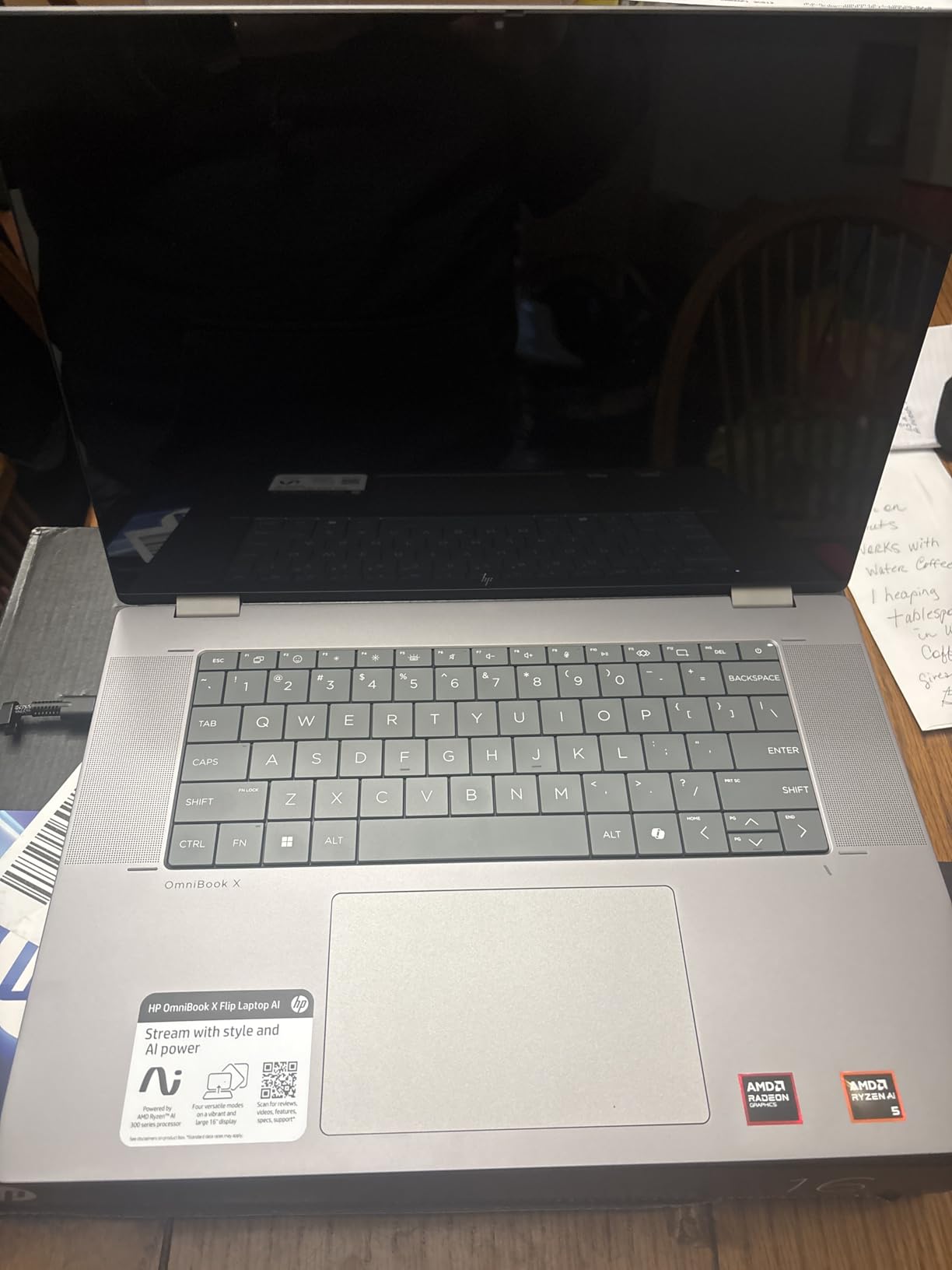 HP OmniBook X FLIP Copilot+ PC 16 inch 2K Touch 2-in-1 Touchs Laptop, AMD Ryzen AI 5 340, 16GB DDR5 RAM, 512GB SSD, Backlit KB, Copilot+ PC, Windows 11 Home, Meteor Silver, 16-ar0013dx customer photo 2