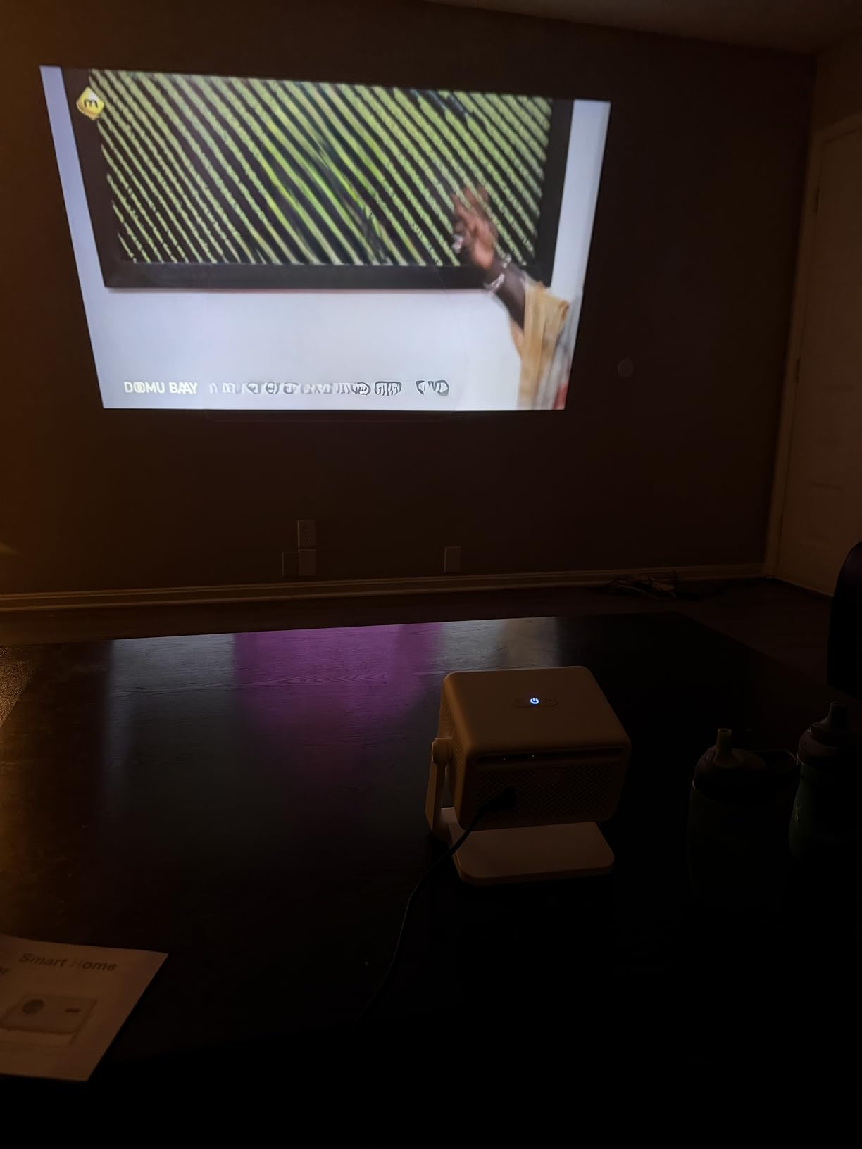 [Officially-Licensed APP & 1800 ANSI] Smart Mini Projector with WiFi and Bluetooth 4K Support, VOPLLS Auto Focus/Keystone Outdoor Portable Movie Phone Video Proyector customer photo 1