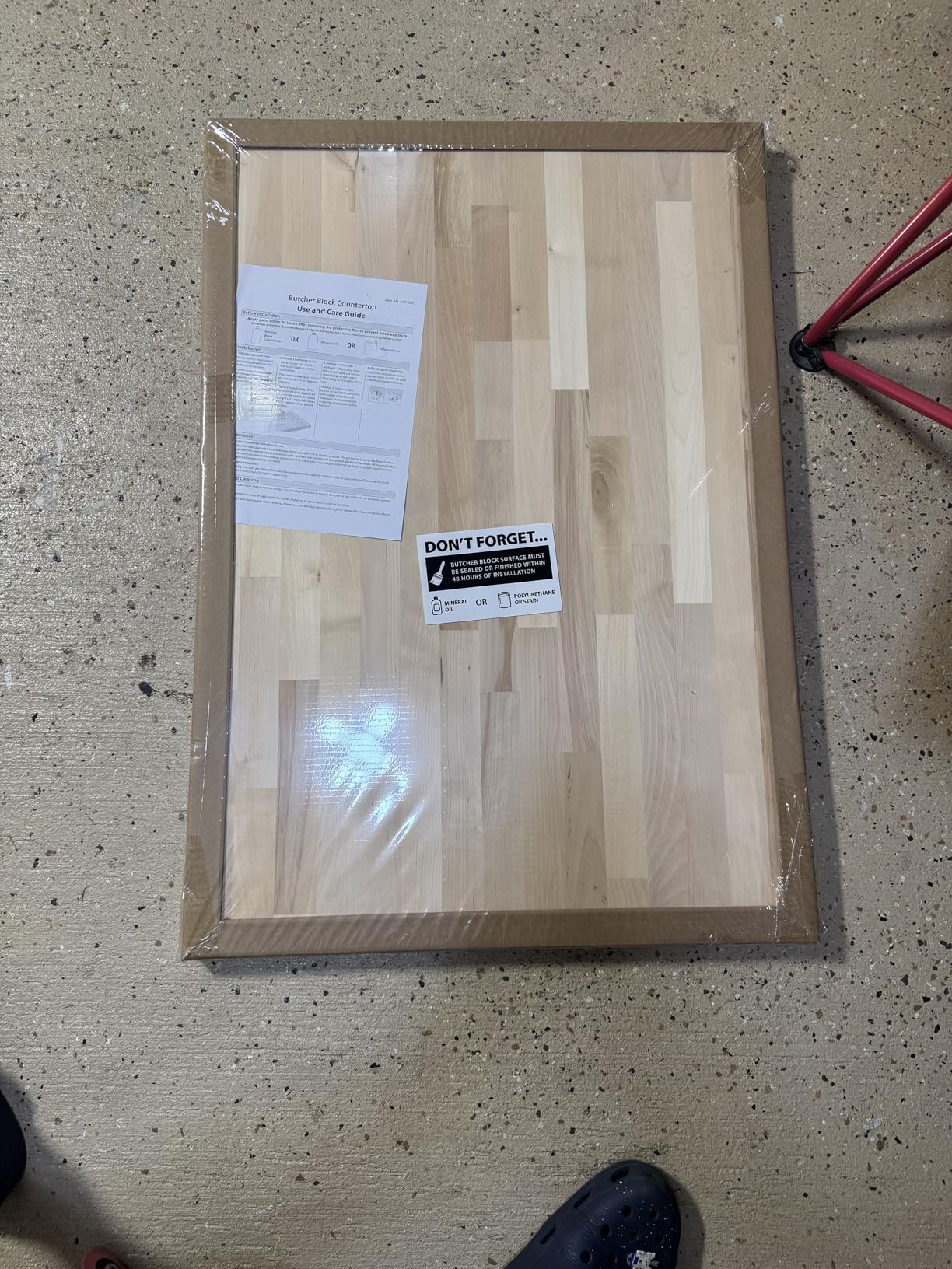 Butcher Block Countertop Table Top - Unfinished Solid Wood Countertop 1.5in Thick Unfinished Surface for DIY Washer Dryer Cutting Board Kitchen - 4ft L x 25