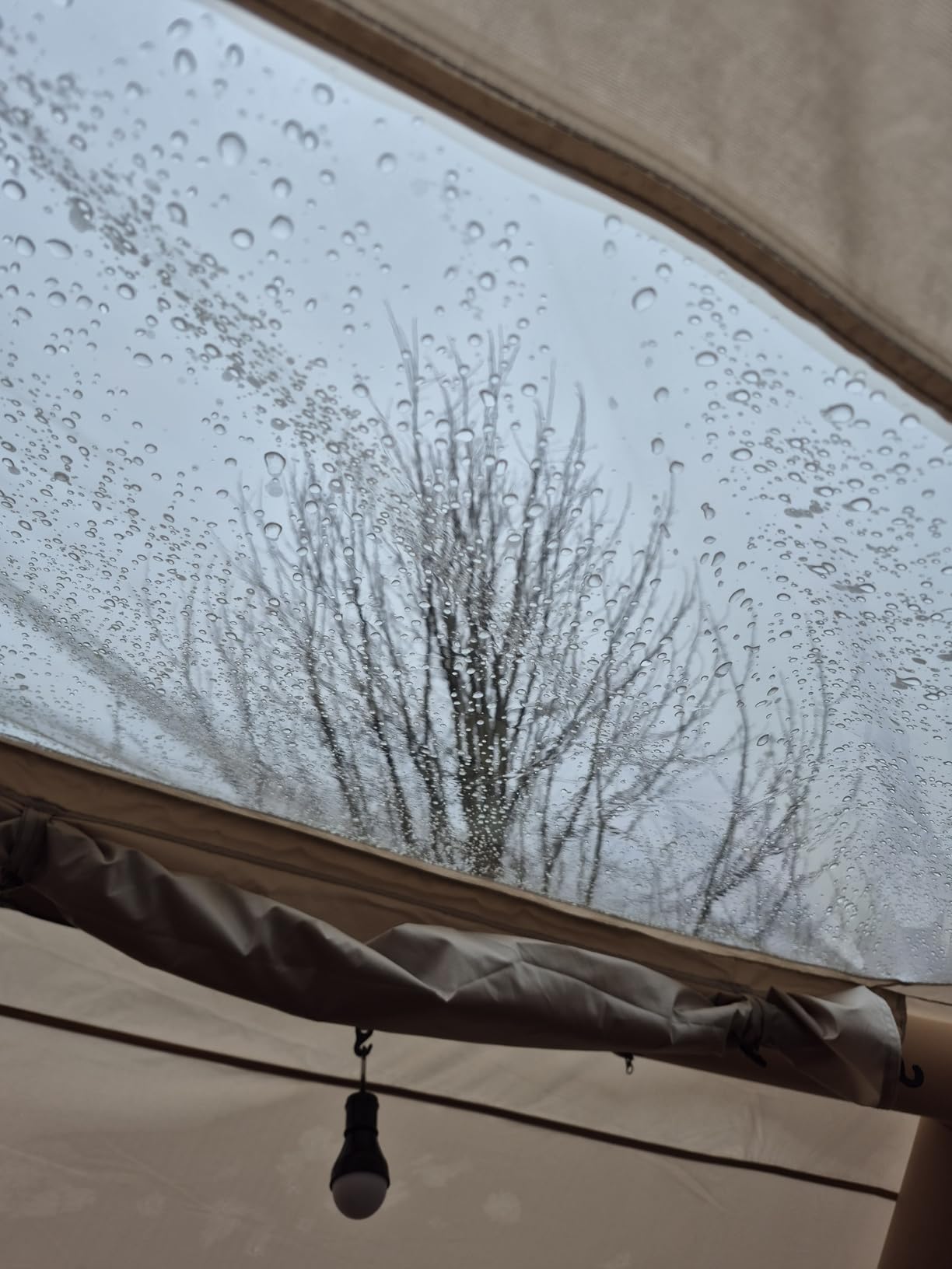 Inflatable Tent with Skylight, Quick Setup Blow Up Tents with Pump, Hot Tent with Stove Jack, Waterproof Oxford Inflatable House for Camping, Air Glamping Tents for Camping Adult 8-12 Person customer photo 1