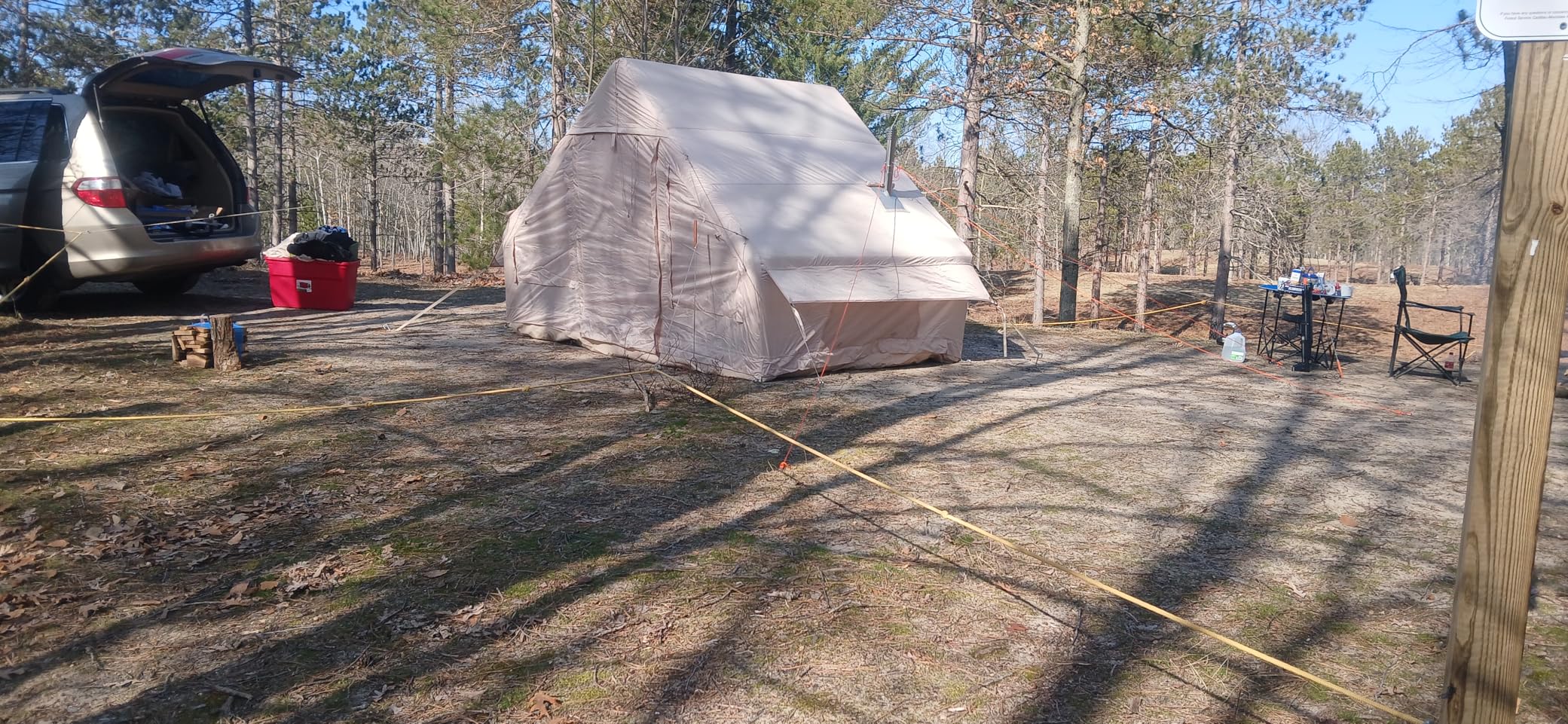 Aoxun Inflatable Camping Tent for 4-8 Person, Instant Setup Family Size Tent, Waterproof Windproof Outdoor Shelter with UV Protection, Lightweight Portable for Camping, Beach, Festivals customer photo 1