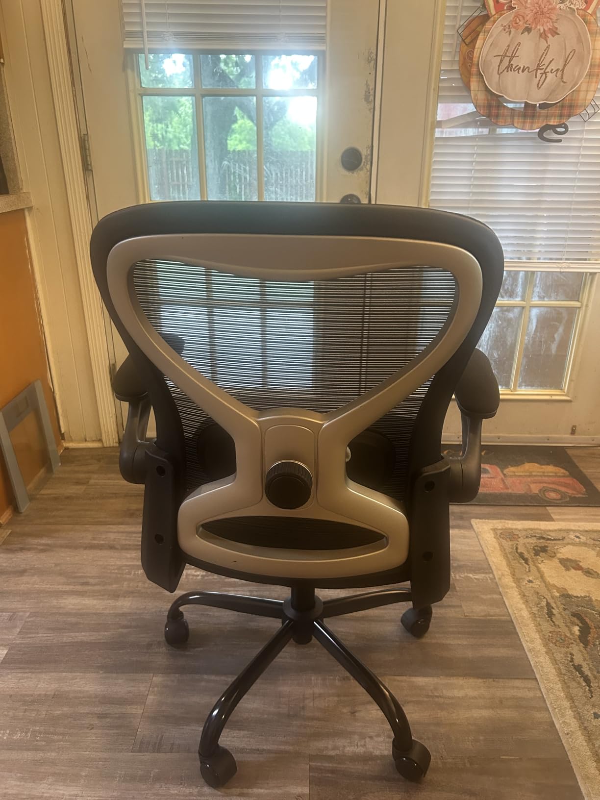 Office Desk Chair with Ergonomic Lumbar Support, Extra-Thick Seat Cushion, Flip-up Arms, Breathable Mesh Back, Computer Task Chair for Home Office customer photo 1