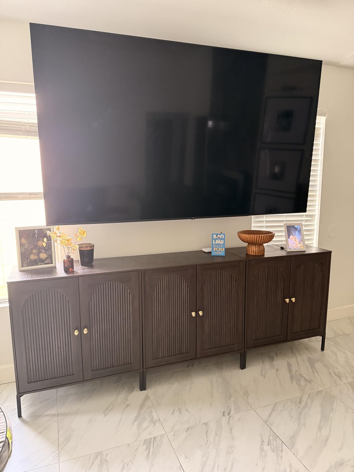 IFGET Modern TV Stands for 80 inch tvs, 92.63
