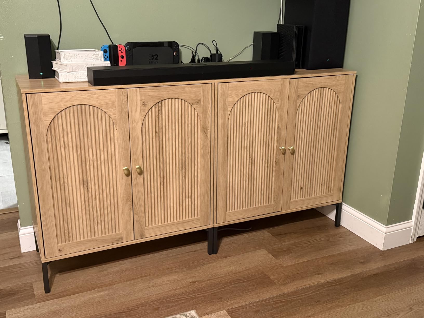 IFGET Modern TV Stands for 80 inch tvs, 92.63