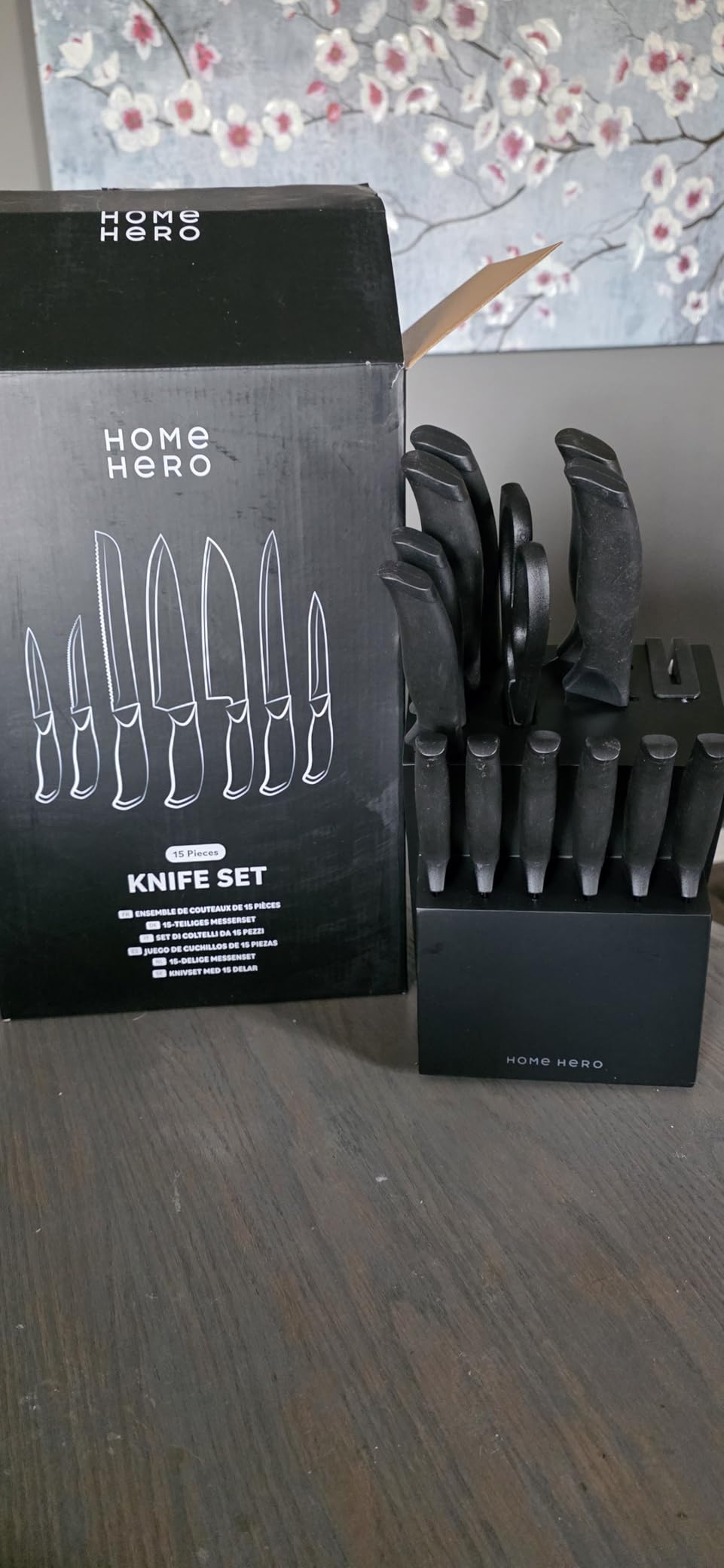 Home Hero 16-Piece Kitchen Knife Set - Knife Block Set customer photo 1