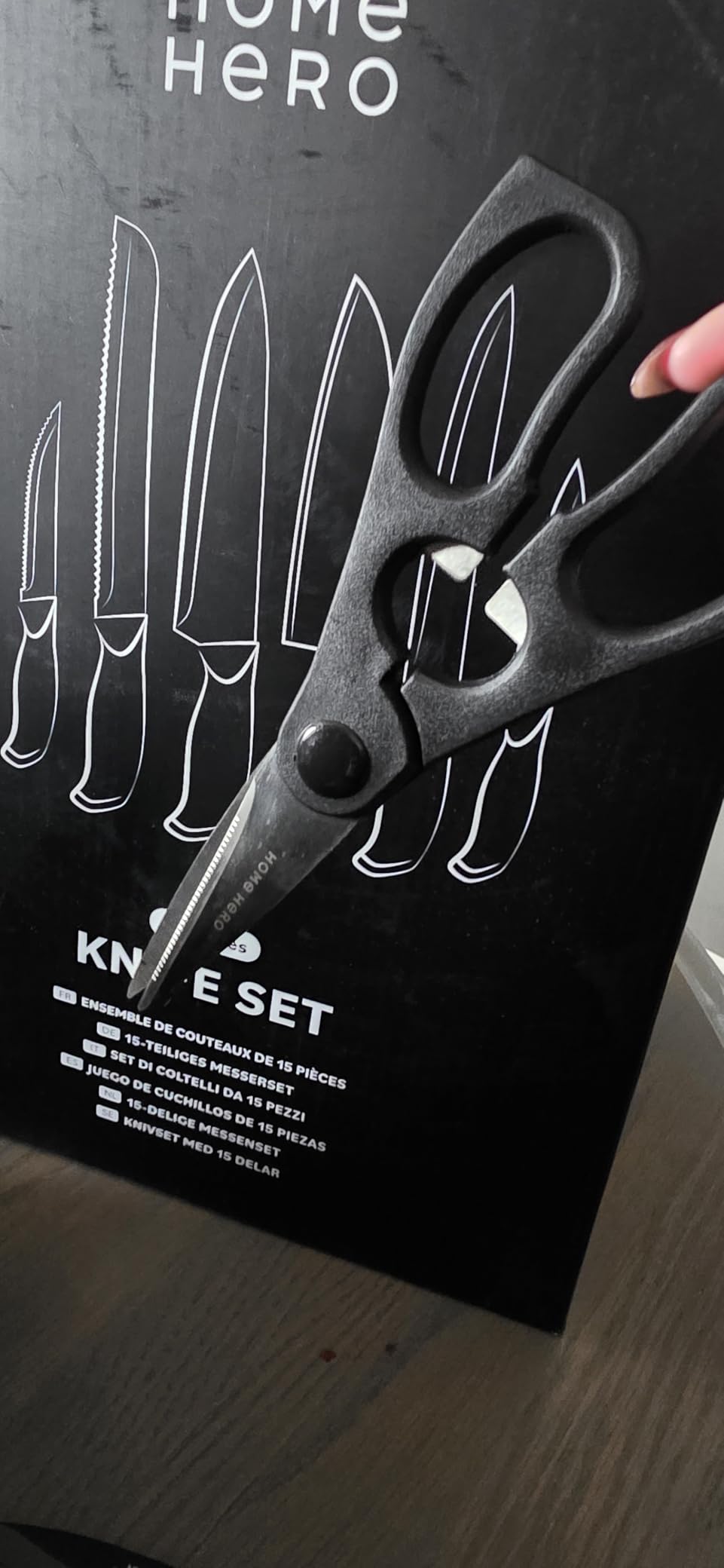 Home Hero 16-Piece Kitchen Knife Set - Knife Block Set customer photo 2