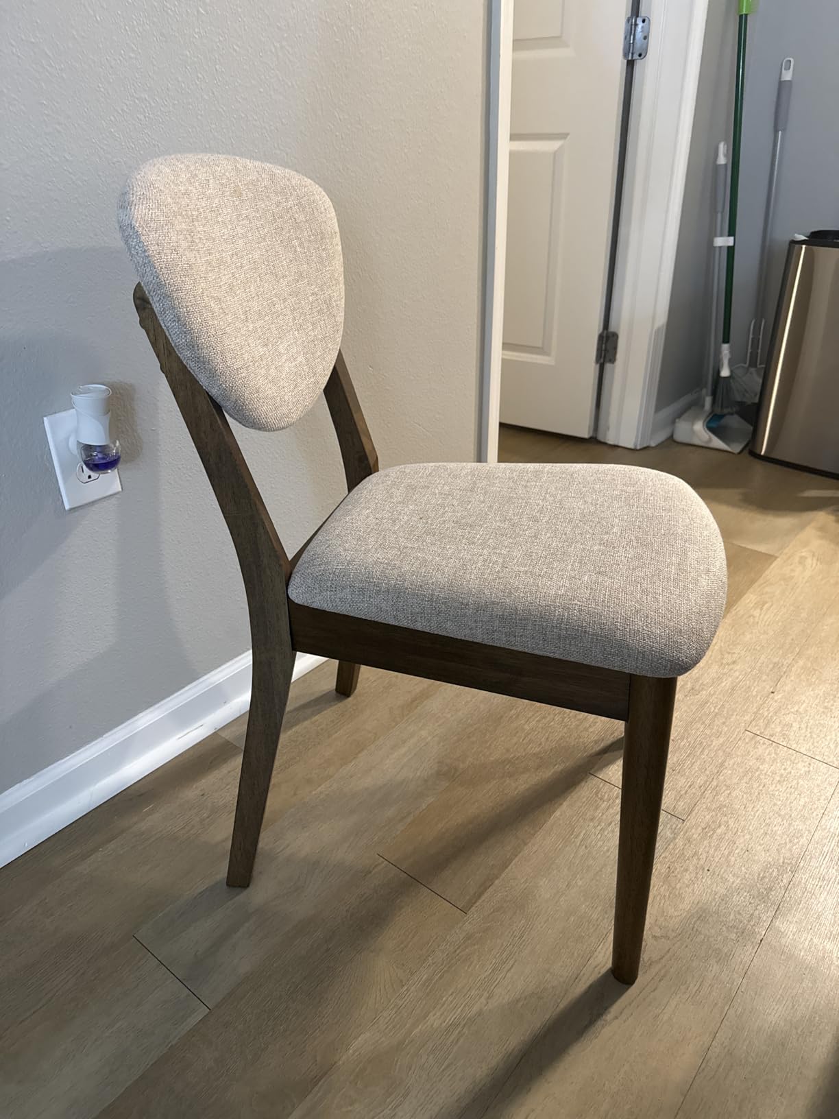 Best Choice Products Dining Chairs Set of 2, Mid-Century Modern Upholstered Wood, Armless with Seat Cushion customer photo 2