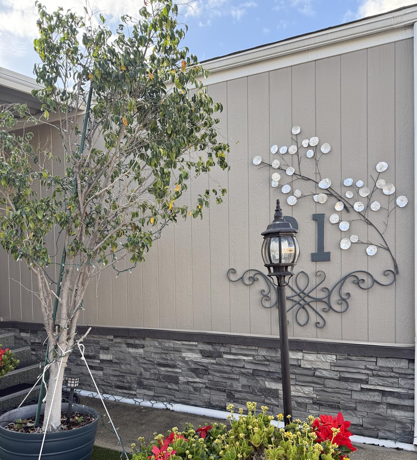 8-Pack Faux Stone Wall Panels (26 Sq Ft) PU Stone Veneer Siding, Mortarless Lightweight Faux Rock for Exterior and Interior Wall customer photo 2
