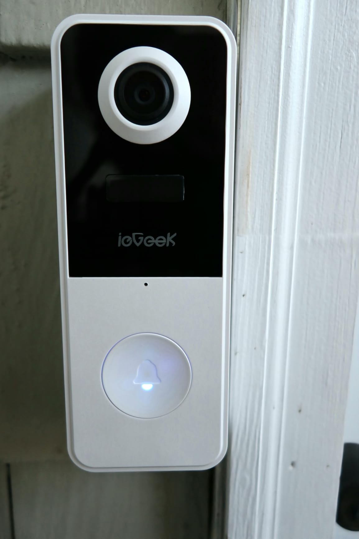 ieGeek Video Doorbell Camera Wireless, Head-to-Toe 180° Ultra Clear, 2K 3MP HD Video No Subscription Fee, Smart Motion Detection, Real-time Alerts, Support Local Storage, Only 2.4GHz WiFi customer photo 1