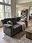 STHOUYN Electric Recliner Sofa Couch, Power Reclining Sofa Loveseat with Pockets & Adjustable Backrest, Comfy Chenille Upholstered 3 Seater Couch for Living Room, Home Theater (Grey) customer photo 1
