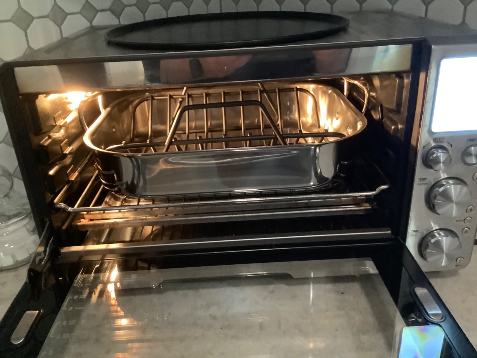 All-Clad Specialty Stainless Steel Roaster and Nonstick Rack 16x13x5 Inch Oven Broiler Safe 600F Roaster Pan, Silver customer photo 1