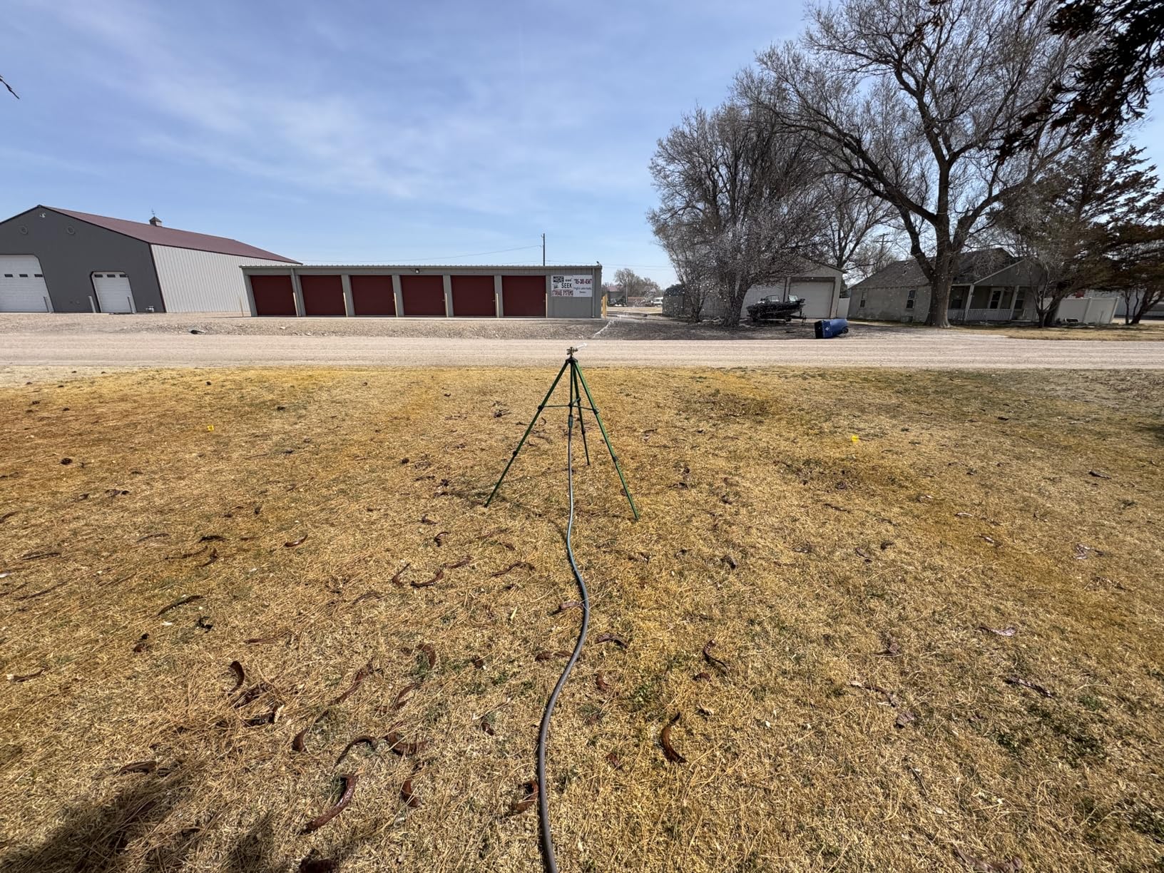 Orbit 1/2 Inch Brass Impact Sprinkler - Adjustable Metal Tripod - Long Range Lawn Watering System - 360 Degree Rotating Sprinkler - Heavy Duty Irrigation System - Adjustable 22-48 Inch Height - 58308 customer photo 1