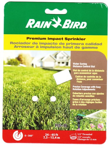 Rain Bird P5R Plastic Impact Sprinkler, Adjustable 20° - 360° Pattern, 24' - 45' Spray Distance customer photo 2