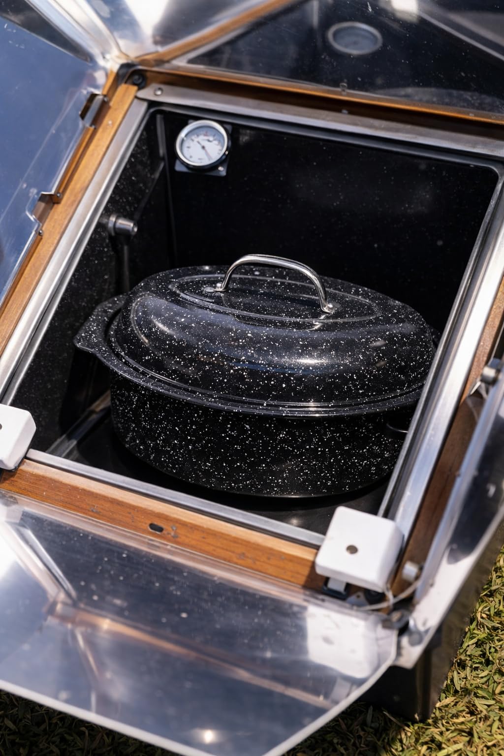 Granite Ware 13-inch Oval Roaster with Lid, Enameled Steel Design, Resists up to 932F customer photo 1