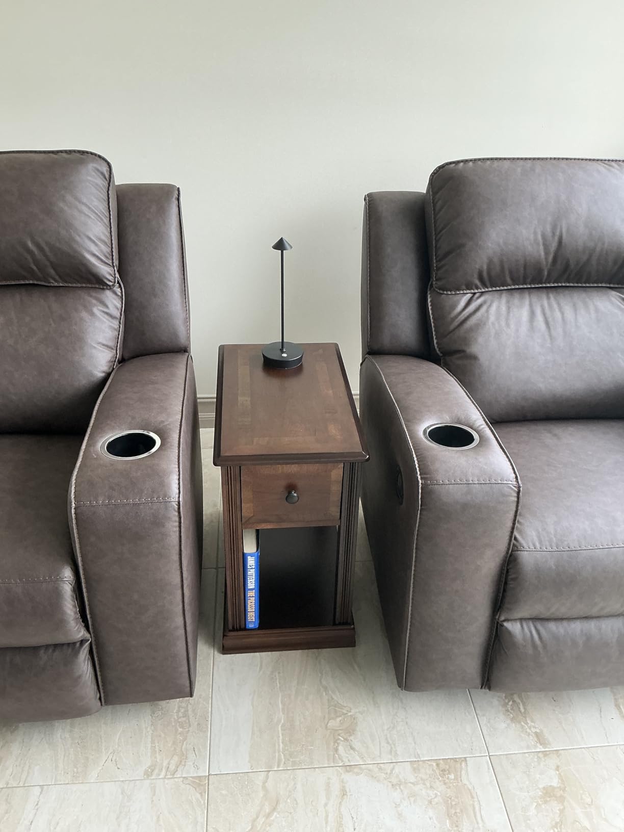 Signature Design by Ashley Breegin Chair Side End Table, 1 Drawer, 1 Fixed Shelf, Brown customer photo 1