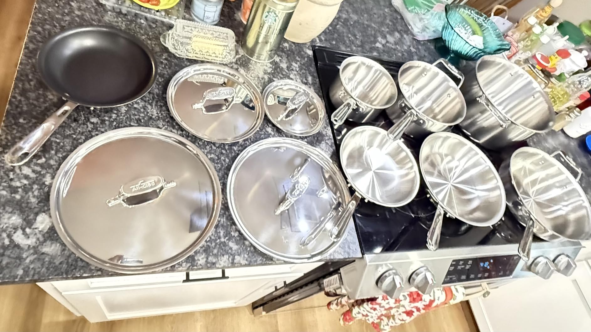 All-Clad D5 Stainless Steel Core 10 Piece Cookware Set- Made in USA- The Upgrade for Supremely Even Heat- Includes Frying Pans, Saucepan, Saute Pan, Stockpot -Oven Safe & Induction Compatible customer photo 1