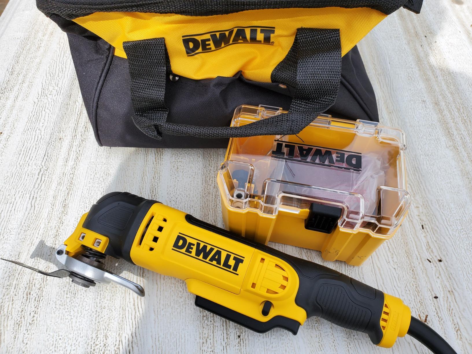 DEWALT Oscillating Tool, 3-Amp Corded, Includes Wood Blades, Sandpaper and Tool Bag (DWE315K) customer photo 1