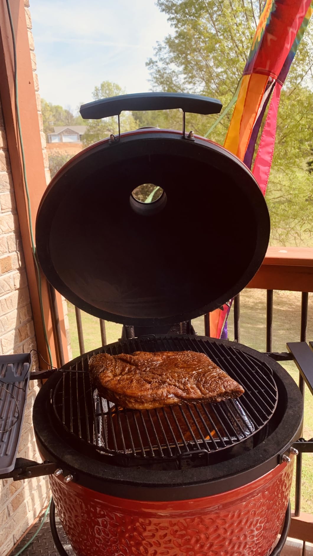 Kamado Joe Classic Joe I Premium 18-inch Ceramic Charcoal Grill and Smoker with Cart customer photo 1