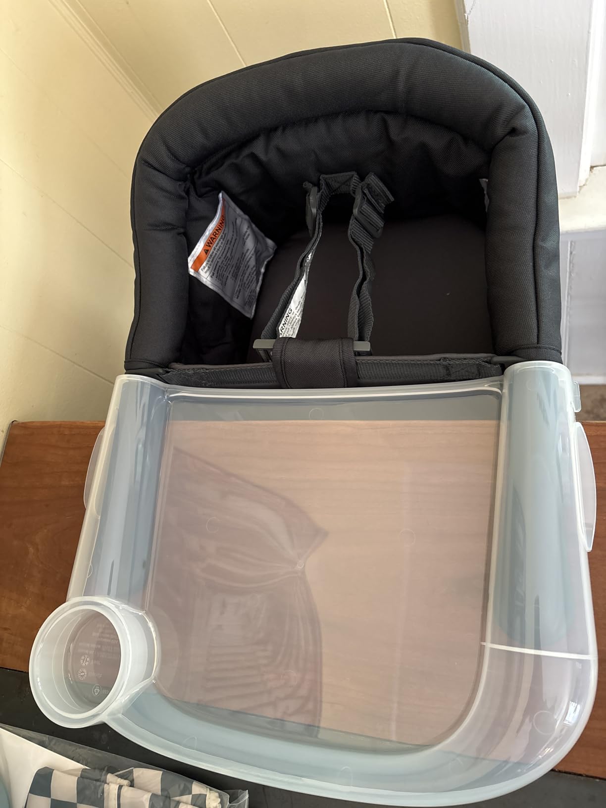 Inglesina Fast Table Chair, Black - Portable Baby High Chair - for Babies & Toddlers up to 37 lbs - Collapsible Design - Fits Tables 0.8'' to 3.5'' Thick - Compact & Easy to Use - Travel Bag Included customer photo 2