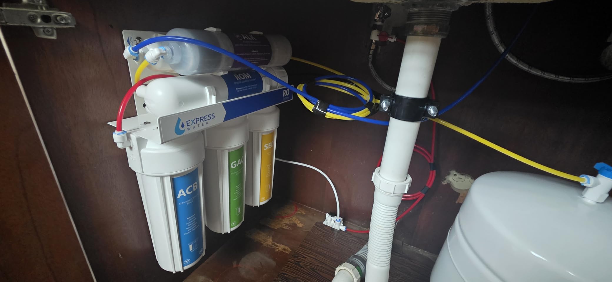 Express Water ROALK5D 10-Stage Alkaline Under Sink Reverse Osmosis Water Filter System, NSF Certified 372, 50 GPD, Reduces 99% of Impurities customer photo 2