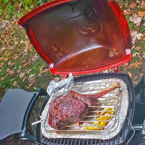 Weber Q1200 Liquid Propane Portable Gas Grill, Blue - 1-Burner Travel and Camping Grill with Cast-Iron Grates & Electronic Ignition (8,500 BTU Burner) customer photo 2