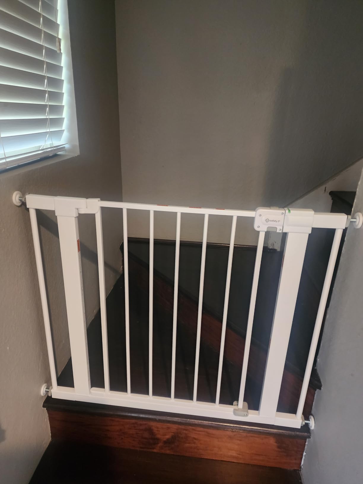 Safety 1st Easy Install Walk Thru Baby Gate for Doorway With Door, Dog Gates, Fits 29
