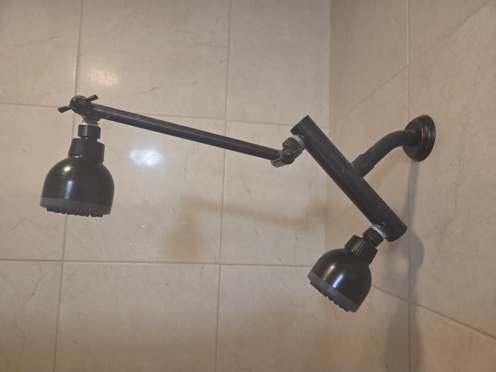Aqua Elegante High Pressure Shower Head - Best 3 Inch Wall Mount Bathroom Showerhead For Boosting Low Flow With Anti-Clog Nozzles & Adjustable Brass Ball Joint - 2.5 GPM - Polished Chrome customer photo 1