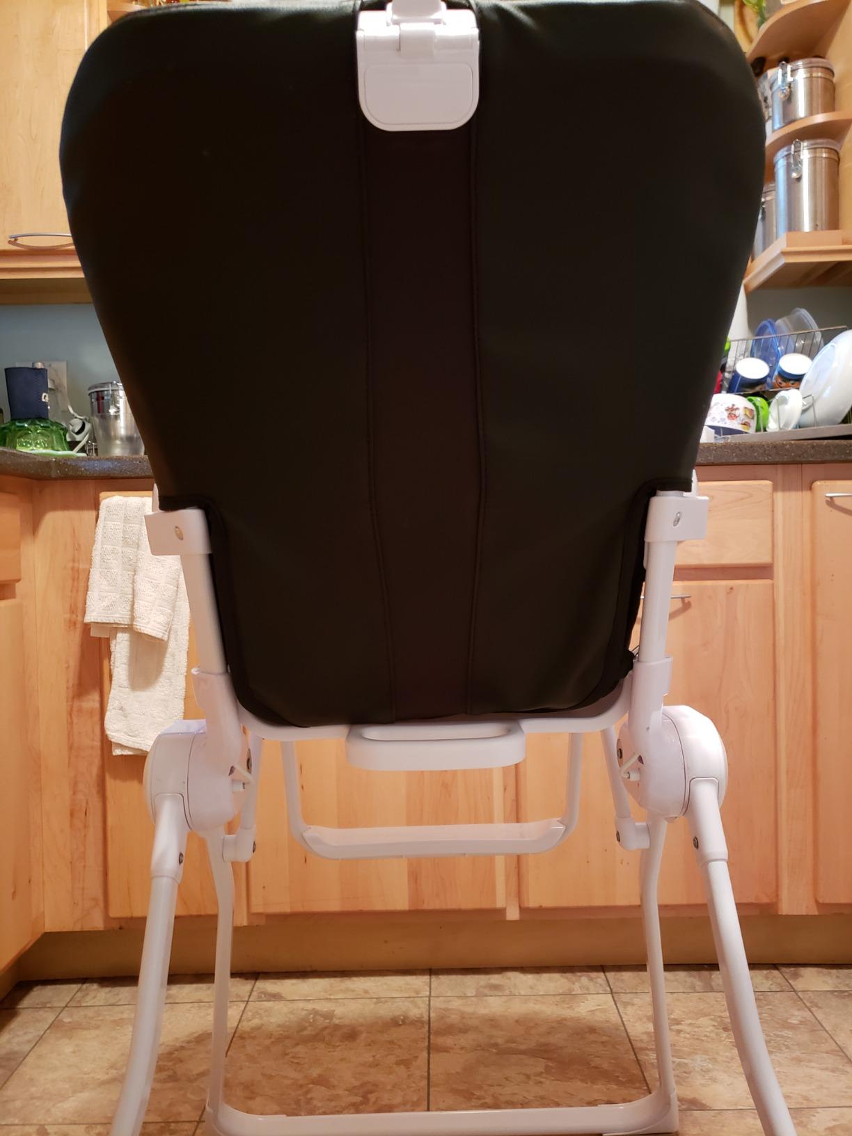 Joovy Nook High Chair Featuring Four-Position Adjustable Swing Open Tray, and Removable, Dishwasher-Safe Tray Insert for Easy Cleaning - Folds Down Flat for Easy Storage (Charcoal) customer photo 2