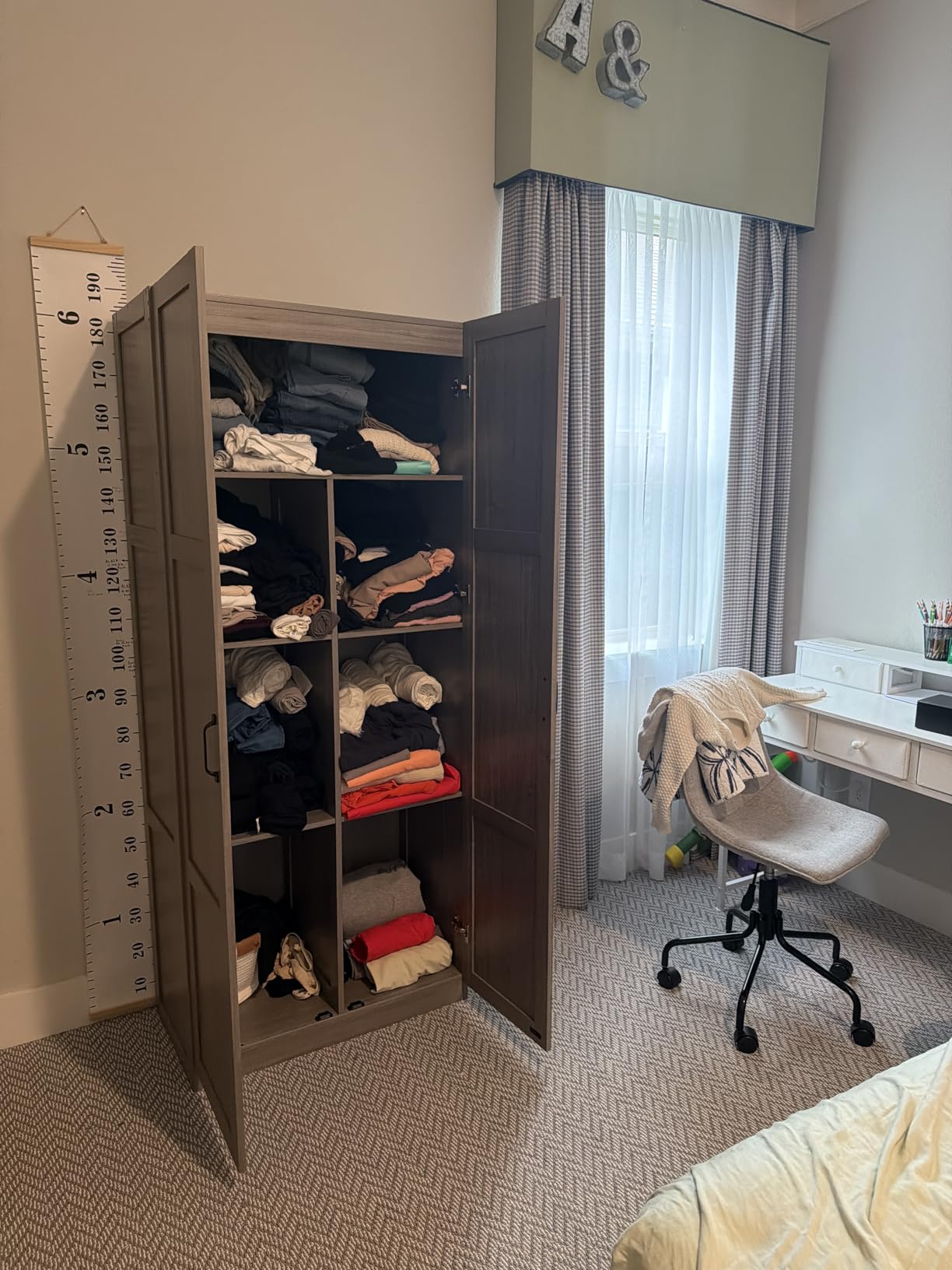 Sauder Select Storage Cabinet, Pantry Cabinet Kitchen Storage with Adjustable Shelves, Bathroom Storage Cabinet, in Highland Oak customer photo 2