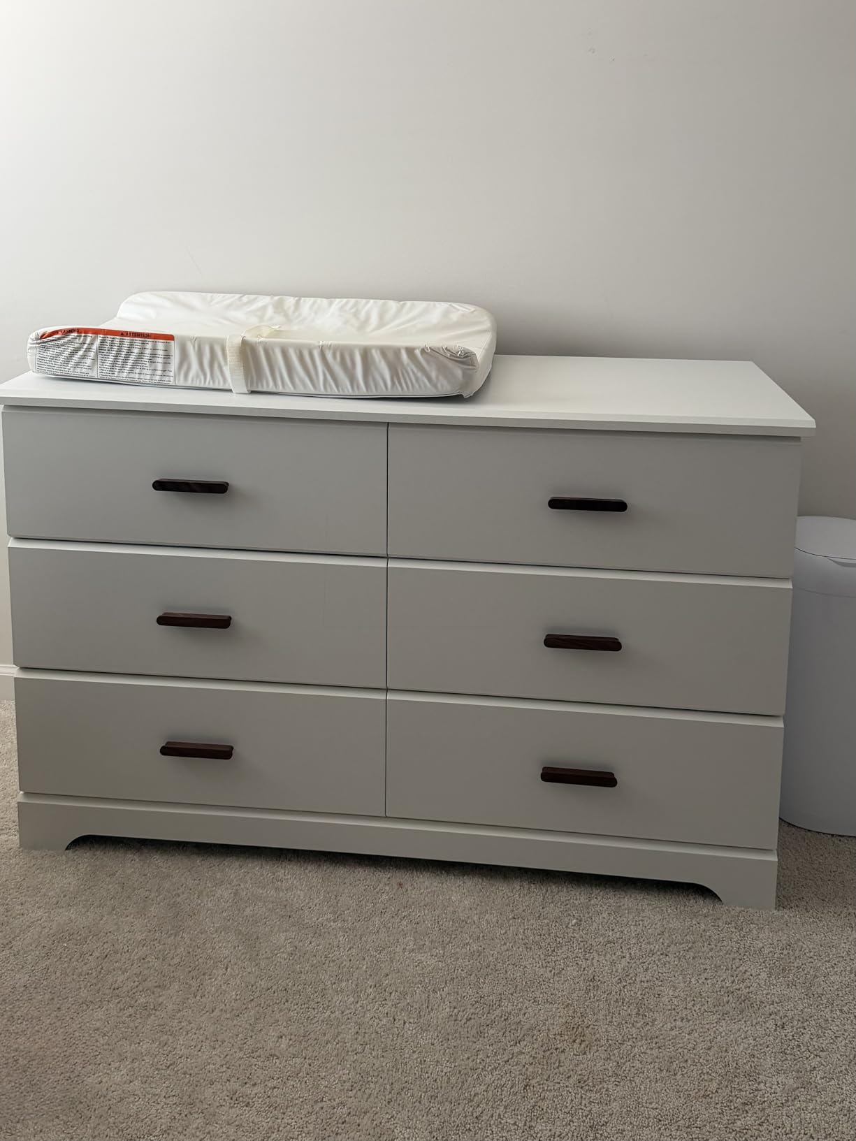 Storkcraft Brookside 6-Drawer Dresser (White) - GREENGUARD Gold Certified, White Dresser for Bedroom, Kids & Nursery Storage Chest, Safety Interlocking Drawers, Pre-Installed Tracks, Kids Chest customer photo 1