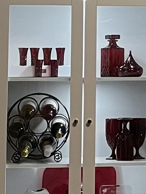 PAG-Mass 23 Bottles Arched Freestanding Floor Metal Wine Rack Wine Bottle Holders Stands, Black customer photo 2