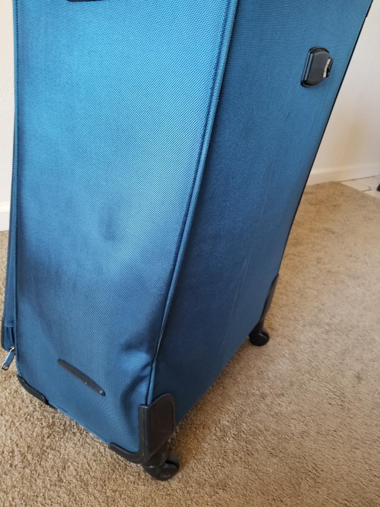 Coolife Luggage 4 Piece Set Suitcase Spinner TSA Lock Softshell lightweight (blue+sliver) customer photo 1