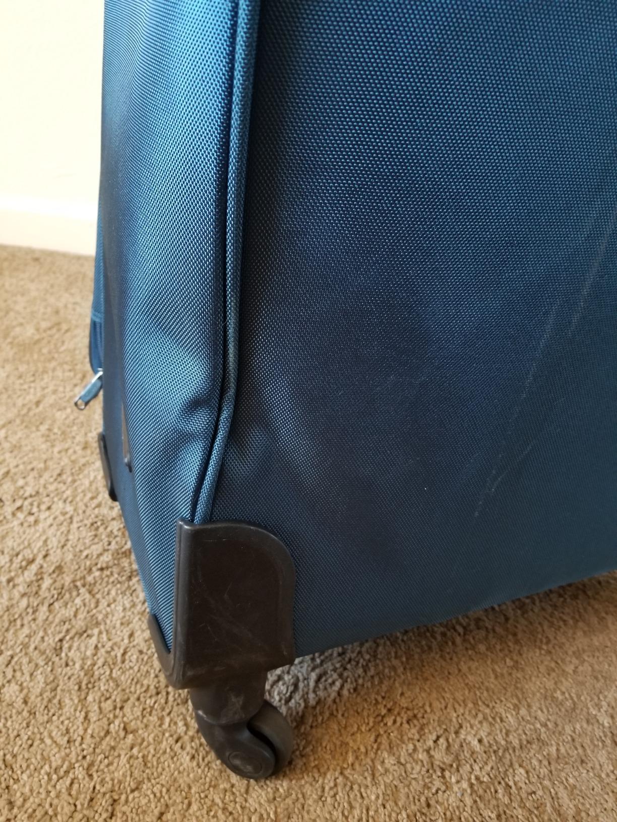 Coolife Luggage 4 Piece Set Suitcase Spinner TSA Lock Softshell lightweight (blue+sliver) customer photo 2