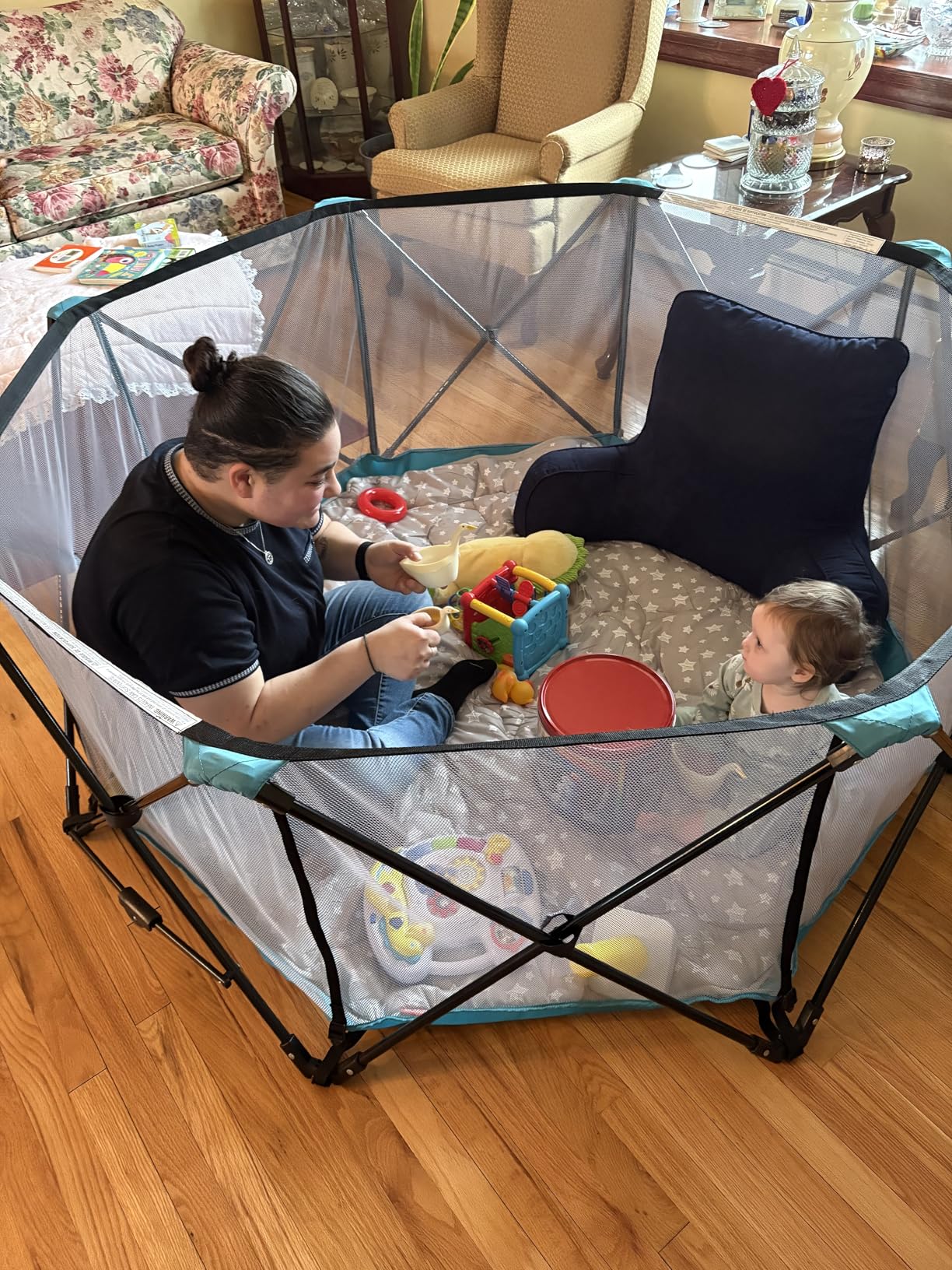 Regalo Safety My Play Deluxe Extra Large Baby Playpen & Portable Play Yard, Foldable 8-Panel, 62