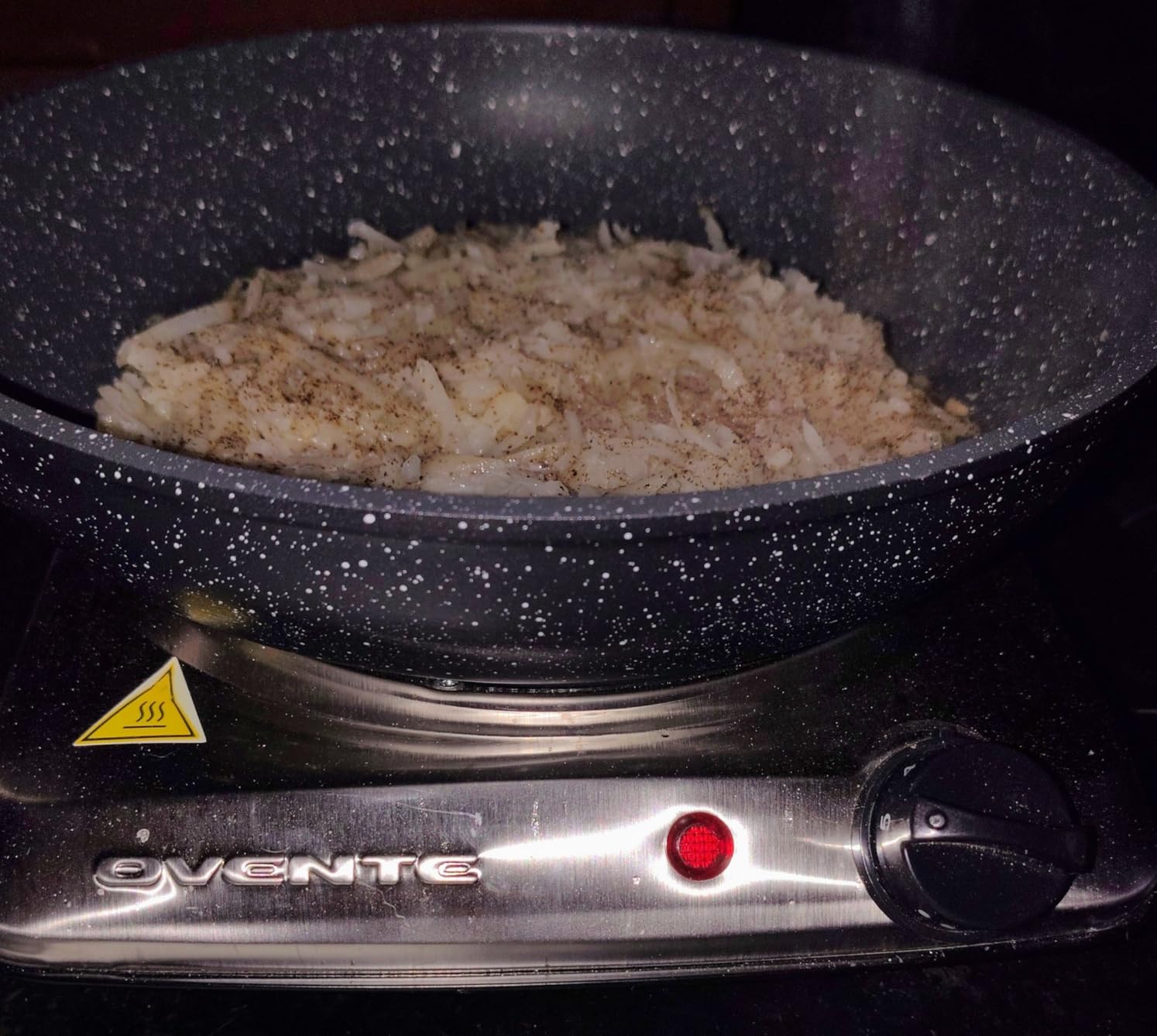 OVENTE Countertop Infrared Single Burner, 1000W Electric Hot Plate with 7