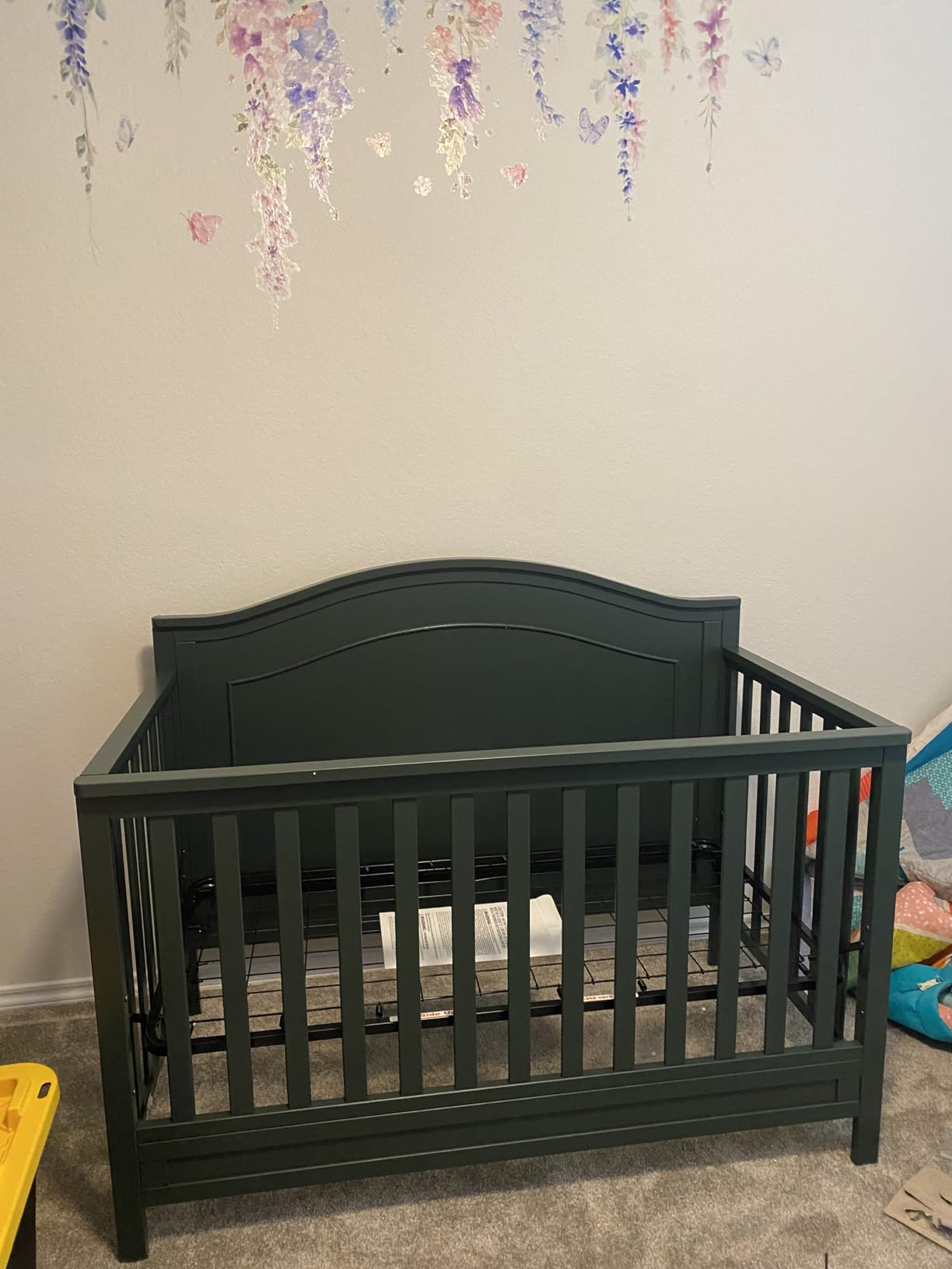 DaVinci Charlie 4-in-1 Convertible Crib - GREENGUARD Gold Certified - Converts from Baby Crib to Toddler Bed, Daybed, and Full-Size Bed Effortlessly - 4 Adjustable Heights - Wooden White Baby Bed customer photo 1