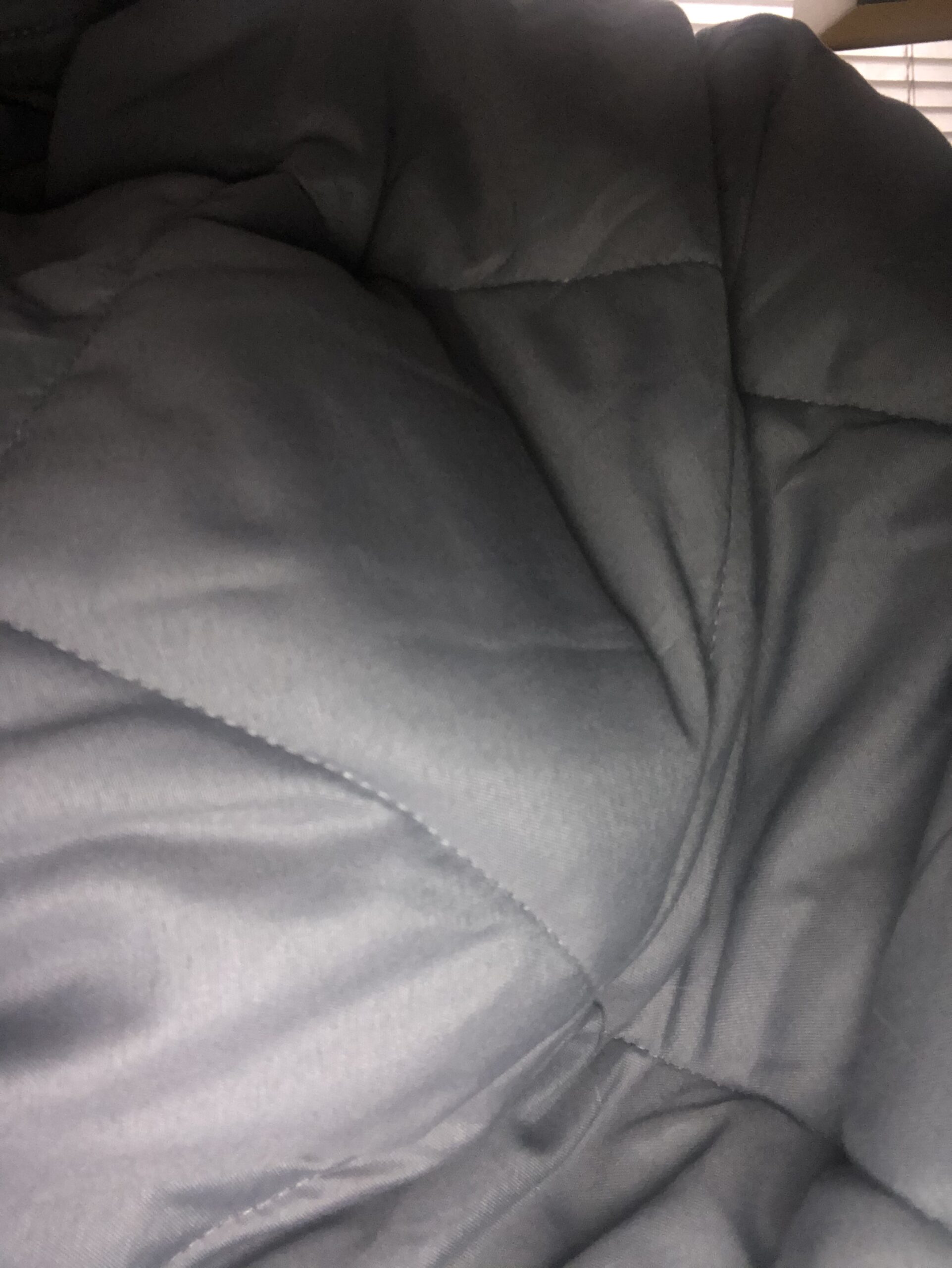 ZZZhen Weighted Blanket - High Breathability - 48x72 15LB - Premium Heavy Blankets - Calm Sleeping for Adult and Kids, Durable Quilts Grey customer photo 1