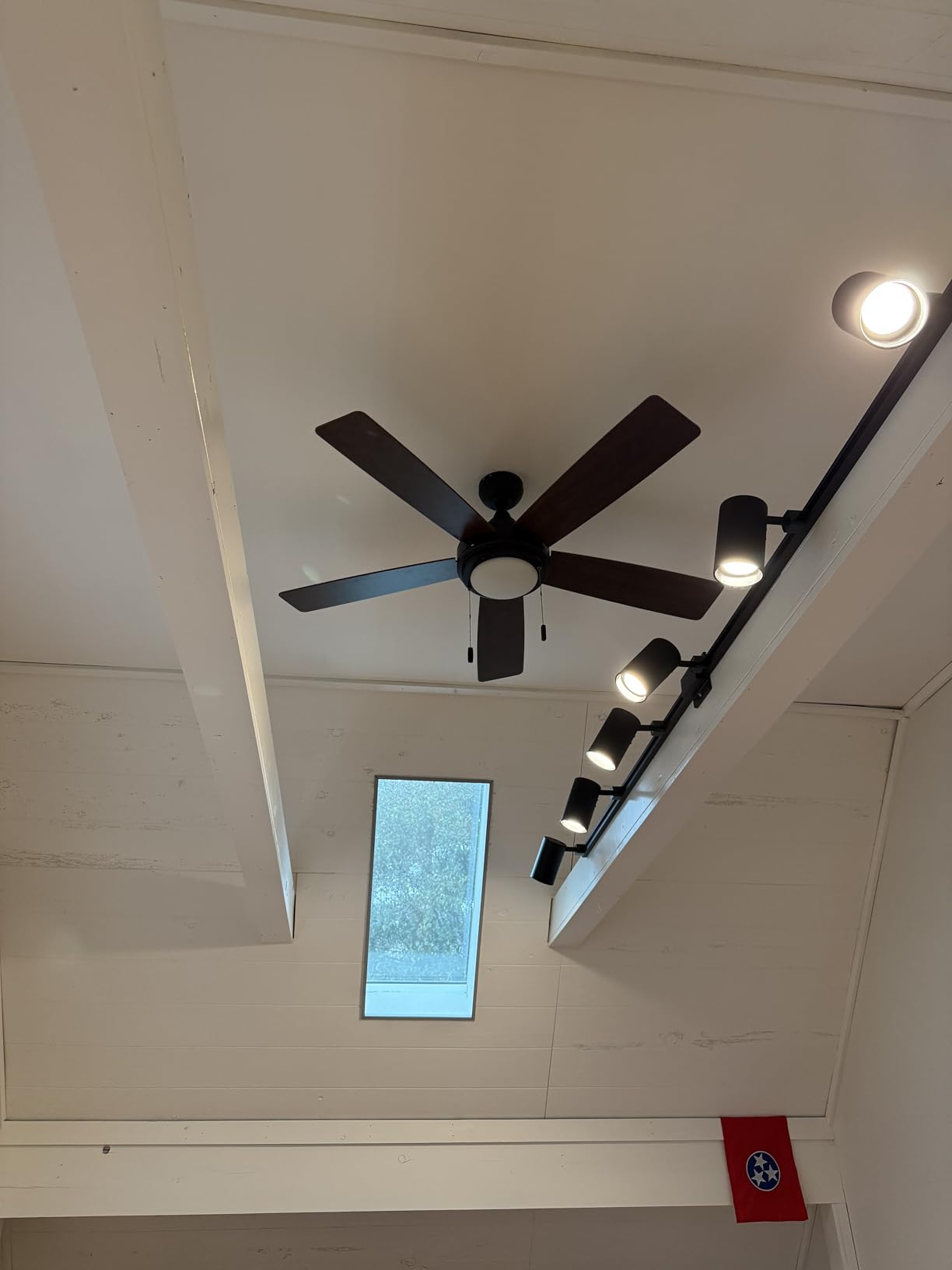 Honeywell Ceiling Fans Ventnor, 52 Inch Modern Farmhouse Indoor LED Ceiling Fan with Light, Pull Chain, Three Mounting Options, Dual Finish Blades, Reversible Motor - 50606-01 (Brushed Nickel) customer photo 1