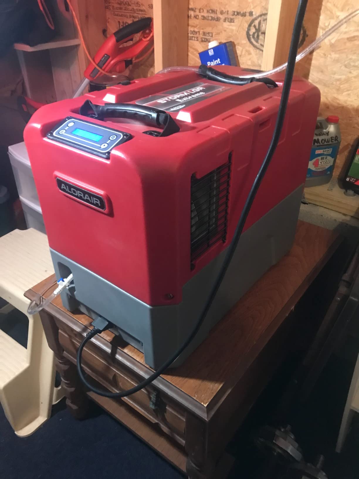 ALORAIR LGR Commercial Dehumidifier with Pump Drain Hose, 180 Pint Large Capacity Crawl Space Dehumidifier for Water Damage Restoration, Basements Warehouse & Job Sites, 6 Years Limited Warranty, Red customer photo 2
