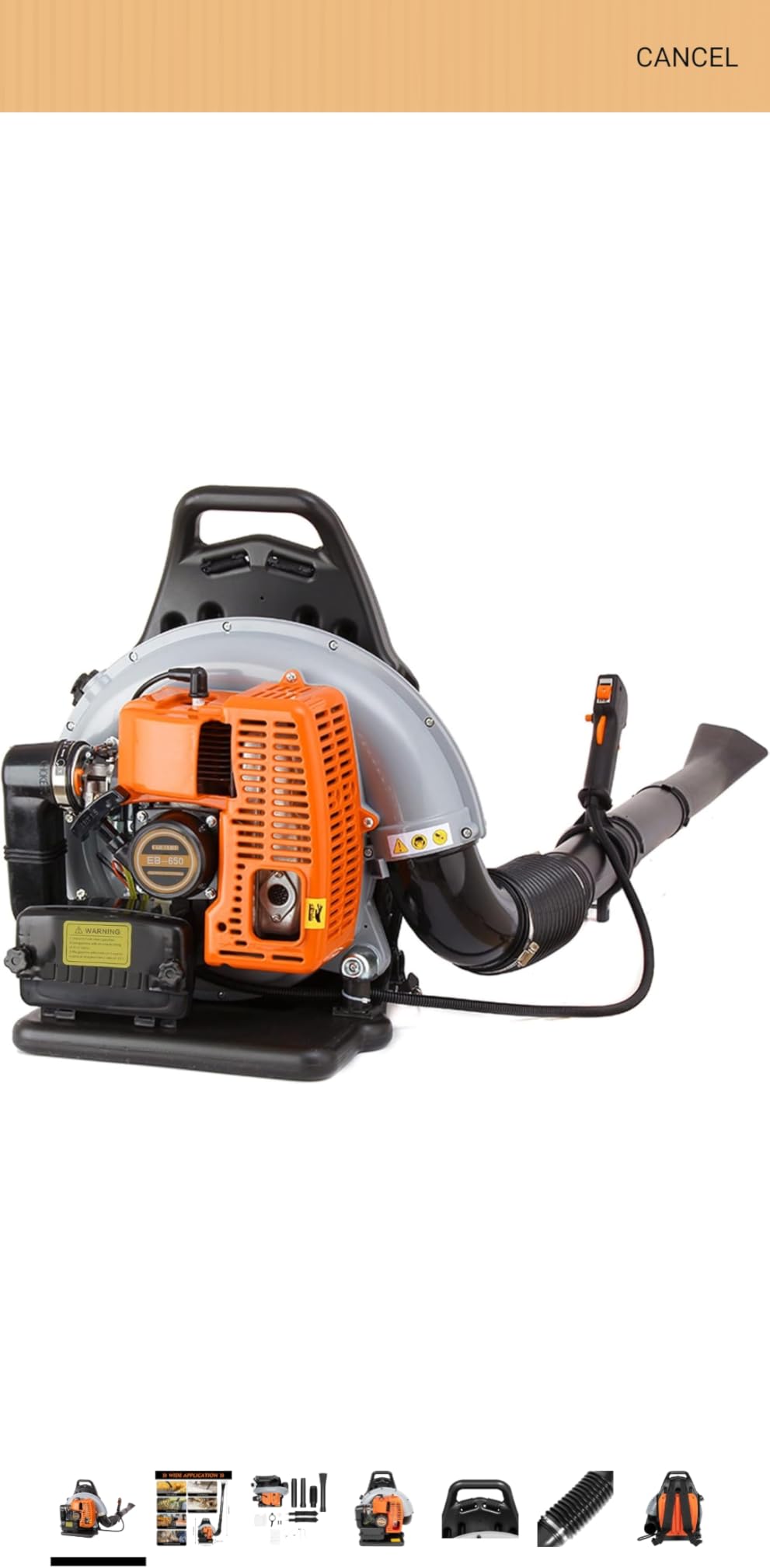 Backpack Gas Powered Leaf Blower, Commercial 2.7kW 850CFM 63CC 4.3HP 2-Stroke Powerful Lightweight Gasoline Grass Lawn Blower w/Harness customer photo 1